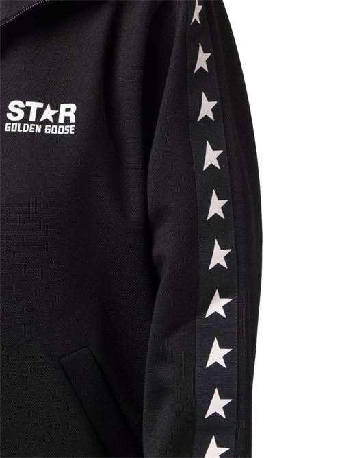 Black logo print sweatshirt GOLDEN GOOSE | GWP00875P00052080203